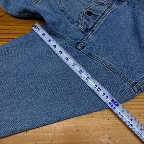 Levis Relaxed Trucker Jacket Mens XL Light Wash Blue Denim Cotton Vintage Style - Picture 9 of 15